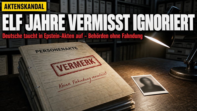 Epstein-Akten: Deutsche vermisst – und die Behörden schauten weg