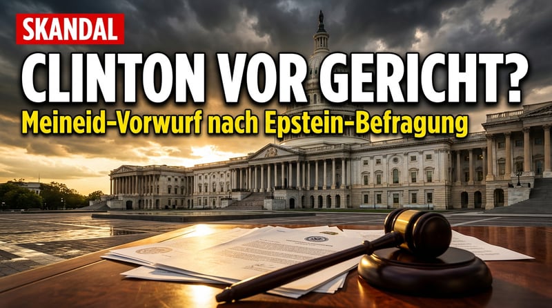 Epstein-Skandal: Droht Hillary Clinton eine Meineid-Anklage?