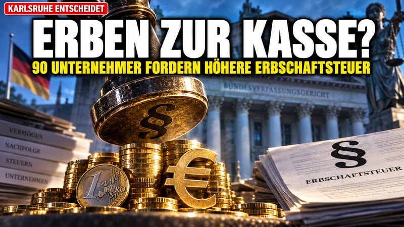 Erben zur Kasse? 90 Unternehmer rufen nach mehr Erbschaftsteuer!