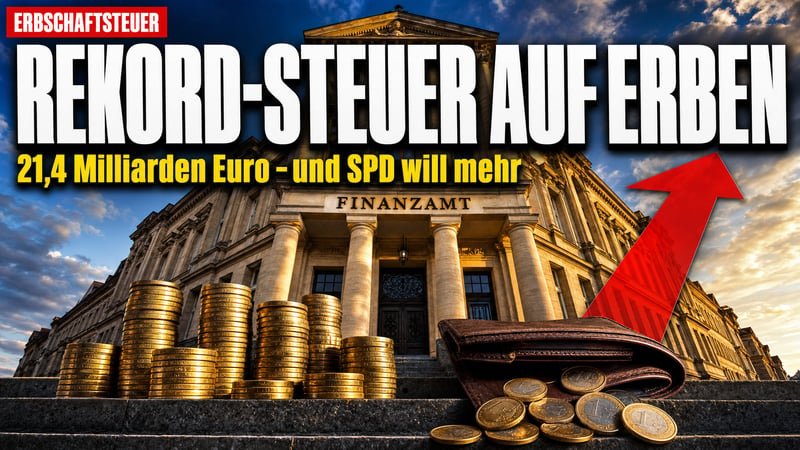 Erbschaftsteuer-Rekord: 21,4 Milliarden – und der SPD reicht das nicht