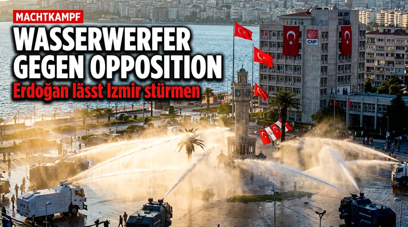 Erdoğans Machtkampf eskaliert: Wasserwerfer gegen die türkische Opposition in Izmir