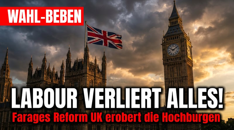 Erdrutsch auf der Insel: Farages Reform UK fegt Labour aus den traditionellen Bastionen