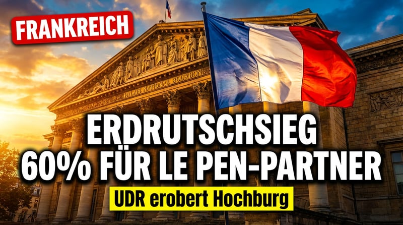 Erdrutschsieg in Frankreich: Le Pen-Verbündeter triumphiert mit fast 60 Prozent
