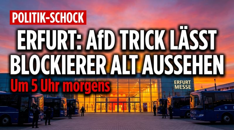 Erfurt am frühen Morgen: Wie die AfD die Antifa mit einem simplen Trick auflaufen ließ