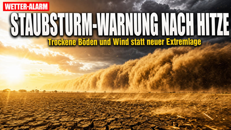 Erst Gluthitze, jetzt Staubsturm-Alarm: Das Wetter als Dauerkrise
