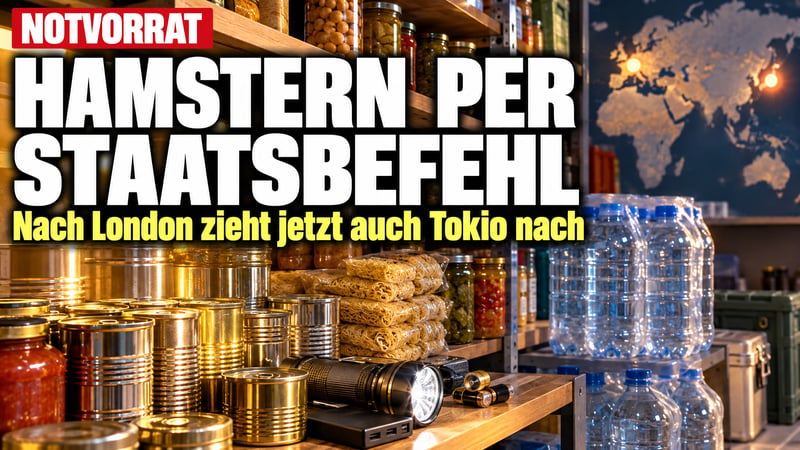 Erst London, jetzt Tokio: Regierungen rufen zum Hamstern auf!