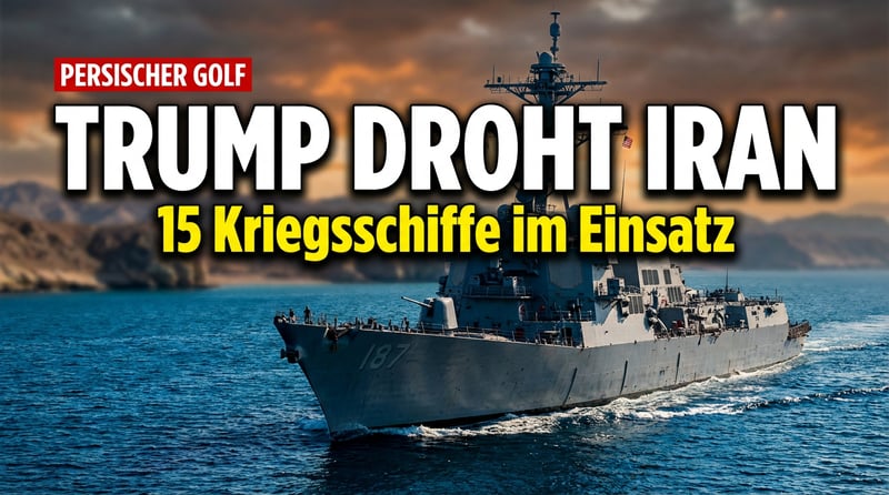 Eskalation am Persischen Golf: Trump droht Iran mit „Eliminierung" – US-Blockade der Straße von Hormus in Kraft