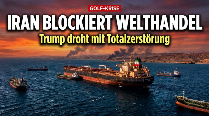 Eskalation am Persischen Golf: Trump droht Iran mit Totalzerstörung – Tankerverkehr in der Straße von Hormus steht still
