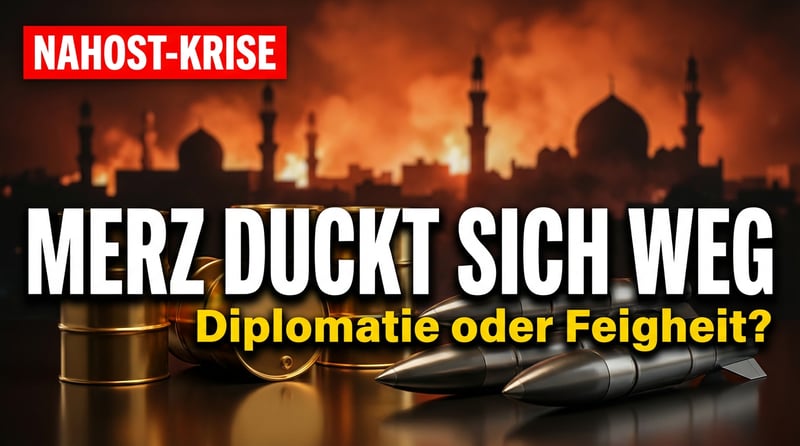 Eskalation im Nahen Osten: Merz duckt sich weg und nennt es Diplomatie