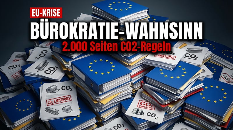 EU-Bürokratie außer Kontrolle: 2.000 Seiten Regelwerk für CO2-Grenzausgleich
