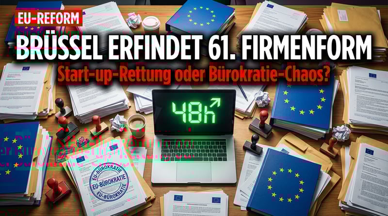 EU Inc.: Brüssels neueste Bürokratie-Blüte soll Europas Start-ups retten