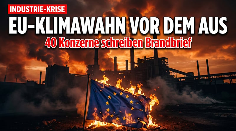 EU-Klimawahn vor dem Offenbarungseid: Wenn 40 Konzerne um Gnade betteln müssen