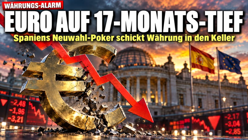 Euro-Absturz: Spaniens Neuwahl-Poker schickt Währung auf 17-Monats-Tief