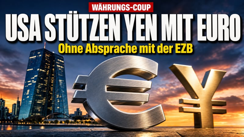Euro-Coup aus Washington: USA stützen den Yen – mit Europas Geld