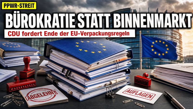 „Europa schreibt Formulare“: CDU will EU-Verpackungsregeln kippen