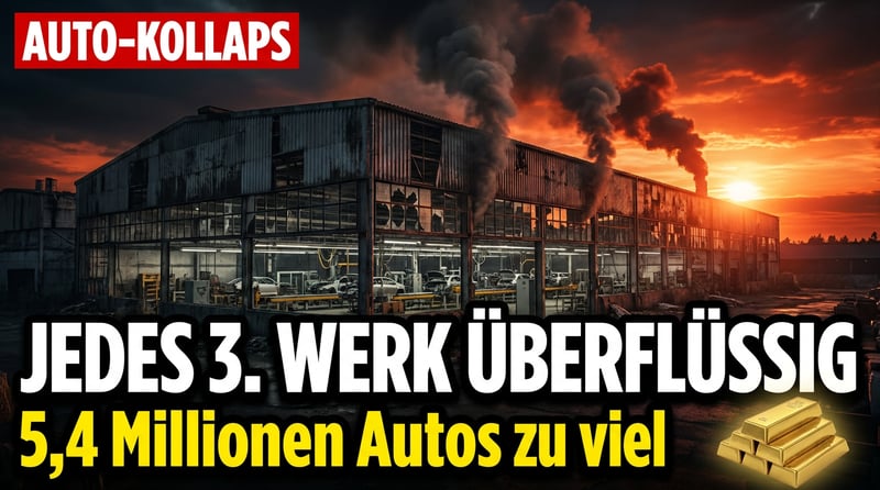 Europas Autobauer vor dem Kollaps: Fast jedes dritte Werk ist überflüssig geworden