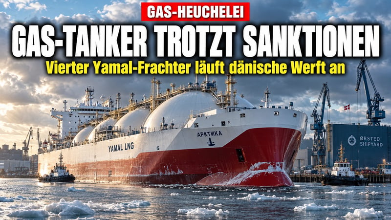 Europas Gas-Heuchelei: Vierter Yamal-Tanker steuert dÀnische Werft an