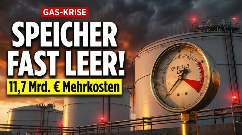 Europas Gasspeicher vor dem Kollaps: Iran-Krise treibt Befüllungskosten um fast 12 Milliarden Euro in die Höhe