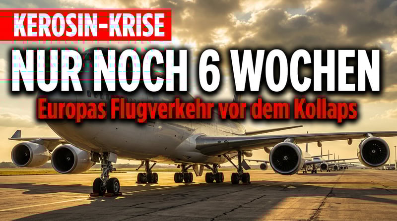 Europas Kerosin-Reserven schrumpfen dramatisch: Nur noch sechs Wochen bis zum Stillstand am Himmel