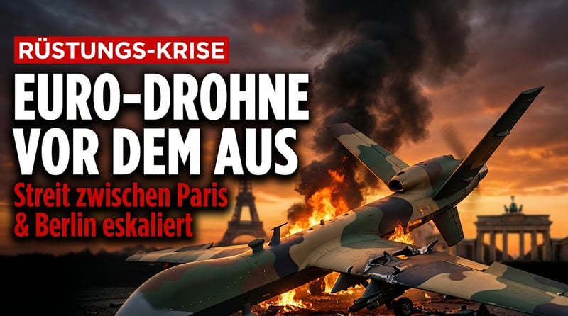 Europas Rüstungs-Luftschlösser bröckeln: Nach dem Kampfjet-Aus jetzt auch Zoff um die Eurodrohne