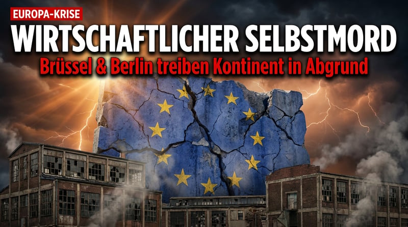 Europas wirtschaftlicher Selbstmord: Wie Brüssel und Berlin den Kontinent in den Abgrund treiben
