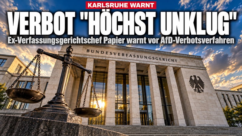 Ex-Verfassungsgerichtschef Papier warnt: AfD-Verbot „höchst unklug“!