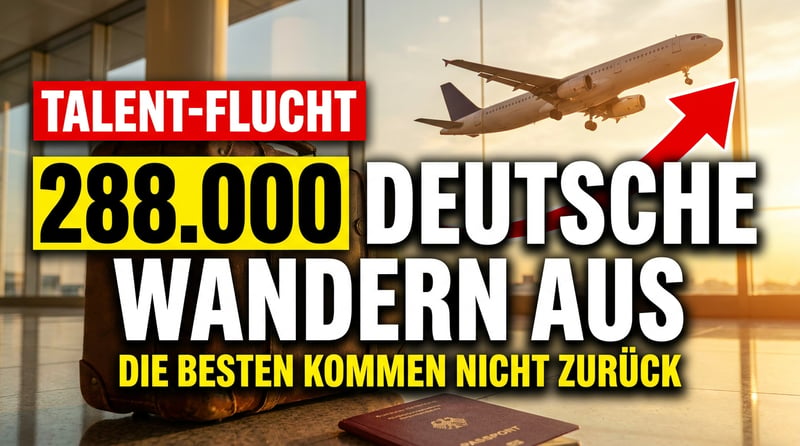 Exodus der Leistungsträger: 288.000 Deutsche kehren ihrer Heimat den Rücken – und die Klügsten wollen nicht mehr zurück