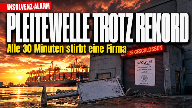 Exportrekord als Fassade: Alle 30 Minuten stirbt eine Firma
