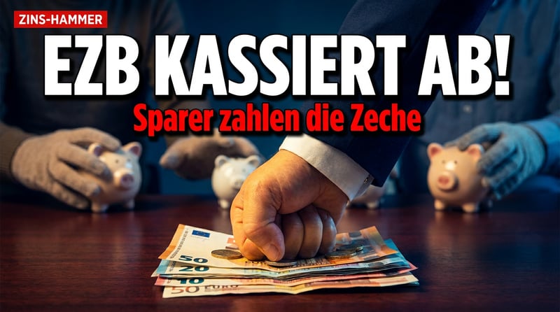 EZB will Banken zur Kasse bitten – auf Kosten der Sparer