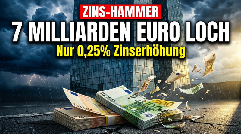 EZB zieht die Notbremse: Erste Zinserhöhung seit drei Jahren reißt Milliardenloch in den Bundeshaushalt