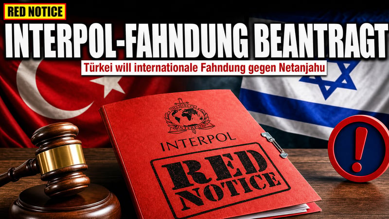 Fahndung gegen Netanjahu: Türkei schaltet jetzt Interpol ein