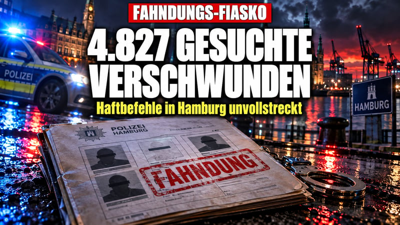 Fahndungs-Fiasko in Hamburg: 4.827 Gesuchte spurlos verschwunden!