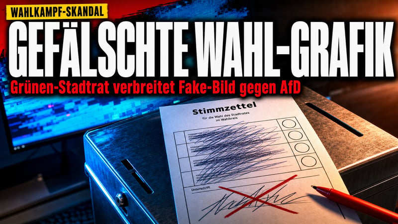 Fake-Bild im Wahlkampf: Grünen-Stadtrat bringt AfD gegen sich auf