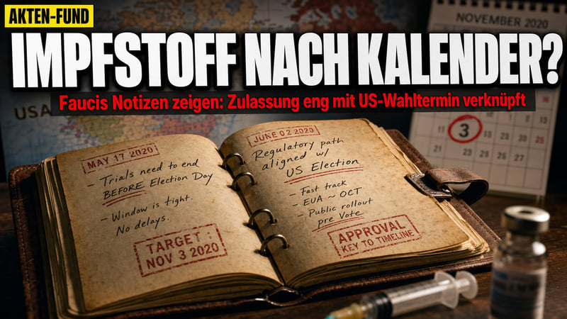 Faucis Tagebuch: Wurde der Impfstoff zum Spielball der Politik?