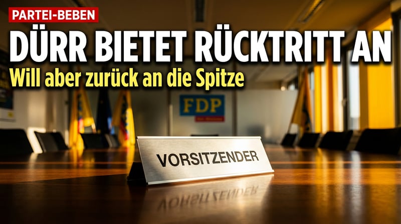 FDP am Abgrund: Dürr bietet Rücktritt an – und liebäugelt dennoch mit Comeback