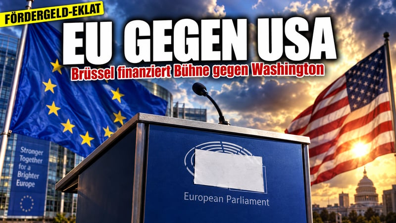 Feindbild Washington: EU-Geld finanziert Bühne gegen die USA