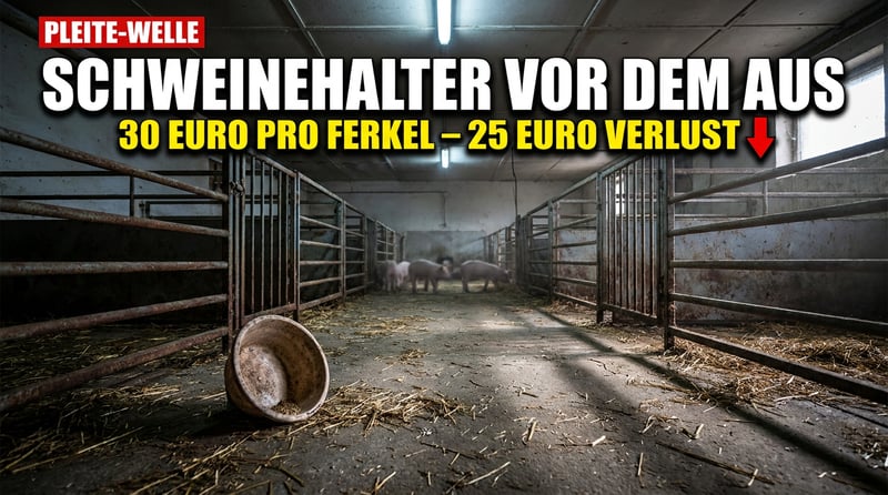 Ferkel für 30 Euro, Verlust von 25 Euro pro Tier: Deutschlands Schweinehaltung wird zu Tode reguliert