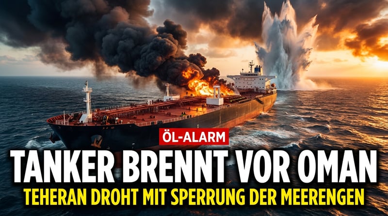 Feuer am Golf: Getroffene Tanker vor Oman – und Teheran droht, die Ölader der Welt endgültig zuzudrehen
