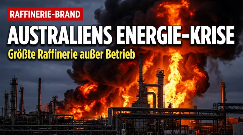Feuer in Australiens größter Raffinerie entlarvt den Wahnsinn grüner Energiepolitik