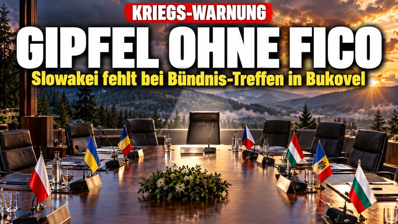 Fico bleibt weg: Kriegs-Warnung statt Gipfel-Selfie mit Selenskyj