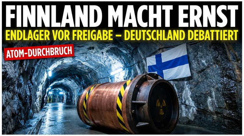 Finnland macht Nägel mit Köpfen: Weltweit erstes Atommüll-Endlager vor der Freigabe – und Deutschland debattiert weiter