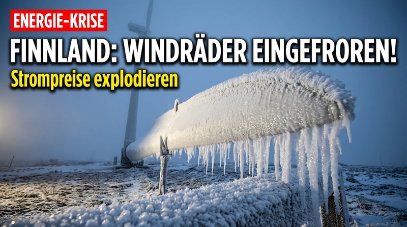 Finnlands Windkraft-Desaster: Wenn die grüne Energiezukunft im Eis erstarrt
