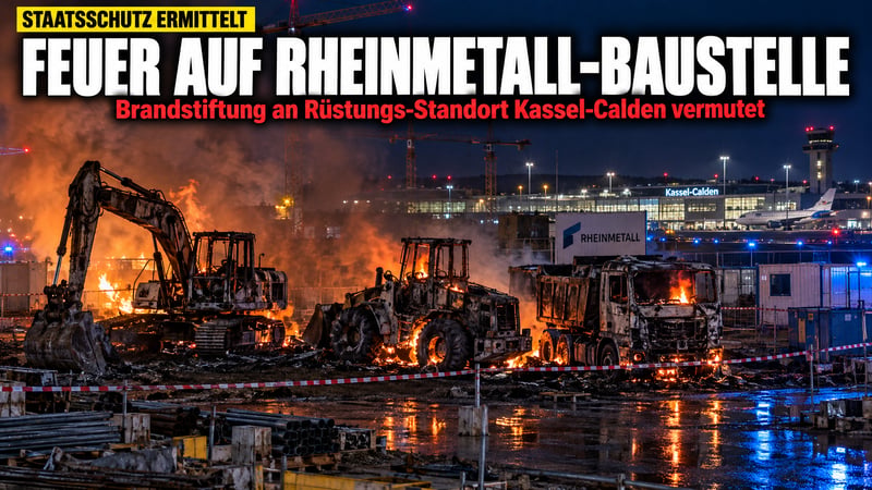 Flammen am Kassel Airport: Wer zĂĽndelt an Rheinmetalls Zukunft?