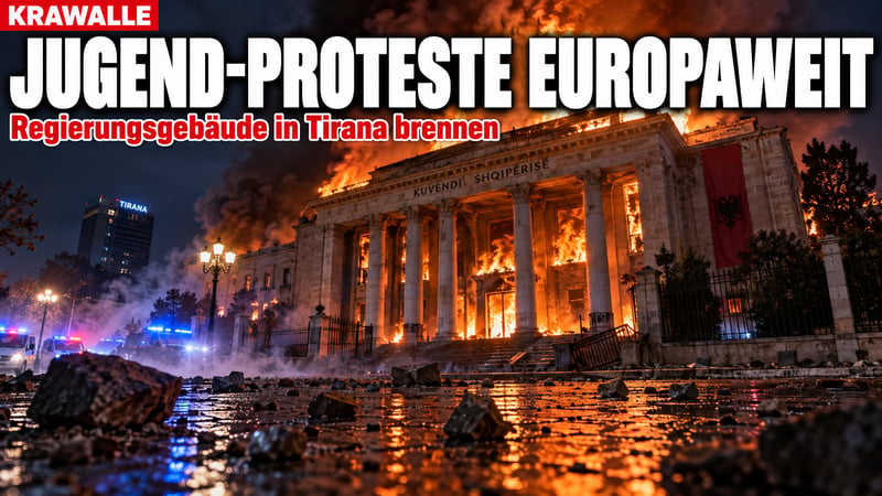 Flammen ĂĽber Tirana: Erfasst die Jugendrevolte jetzt ganz Europa?