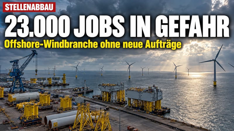 Flaute auf hoher See: 23.000 Jobs in der Offshore-Industrie wackeln!