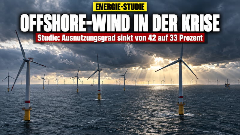Flaute auf hoher See: Studie zerlegt Deutschlands Offshore-TrÀume