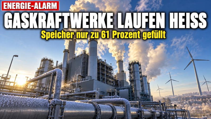 Flaute und Frost: Deutschland verbrennt Gas wie seit Februar nicht!