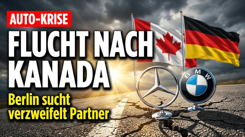 Flucht nach Kanada: Berlin sucht verzweifelt neue Partner für die kriselnde Autoindustrie