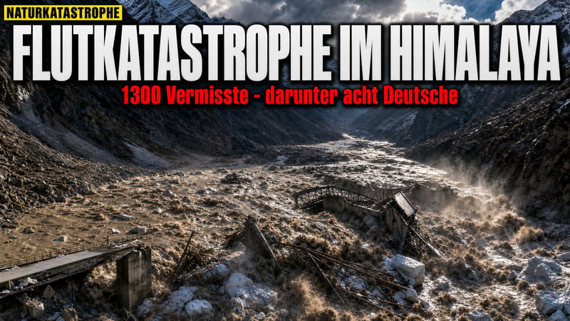 Flutwelle im Himalaya: Acht Deutsche unter 1300 Vermissten