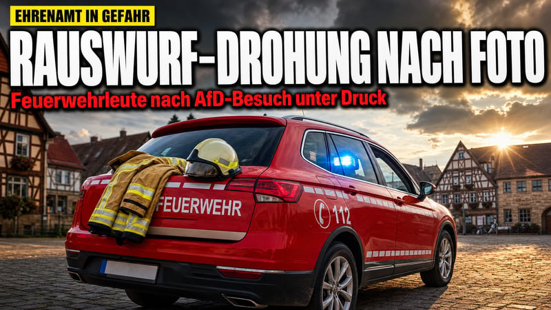 Foto mit AfD-Kandidat: BĂŒrgermeister droht Feuerwehrleuten mit Rauswurf